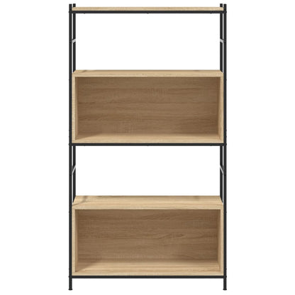 Libreria Rovere Sonoma 80x30x145,5 cm Legno Multistrato e Ferro