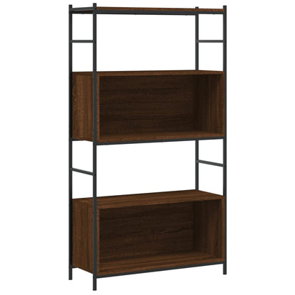 Libreria Rovere Marrone 80x30x145,5cm Legno Multistrato e Ferro