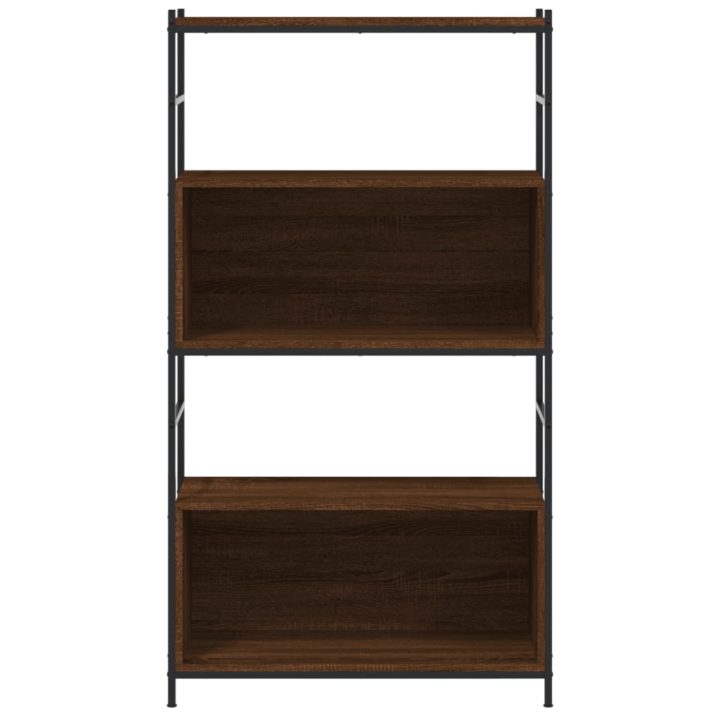 Libreria Rovere Marrone 80x30x145,5cm Legno Multistrato e Ferro
