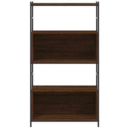Libreria Rovere Marrone 80x30x145,5cm Legno Multistrato e Ferro