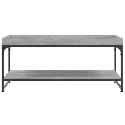 Tavolino da Salotto Grigio Sonoma 100x49x45cm Legno Multistrato