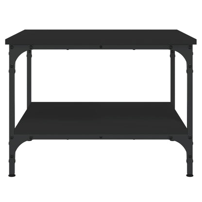 Tavolino da Salotto Nero 55x55x40 cm in Legno Multistrato