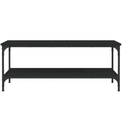 Tavolino da Salotto Nero 100x55x40 cm in Legno Multistrato