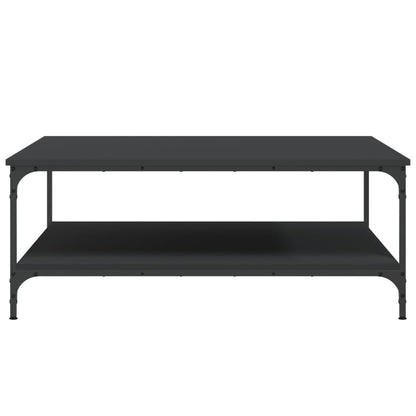 Tavolino da Salotto Nero 100x100x40 cm in Legno Multistrato