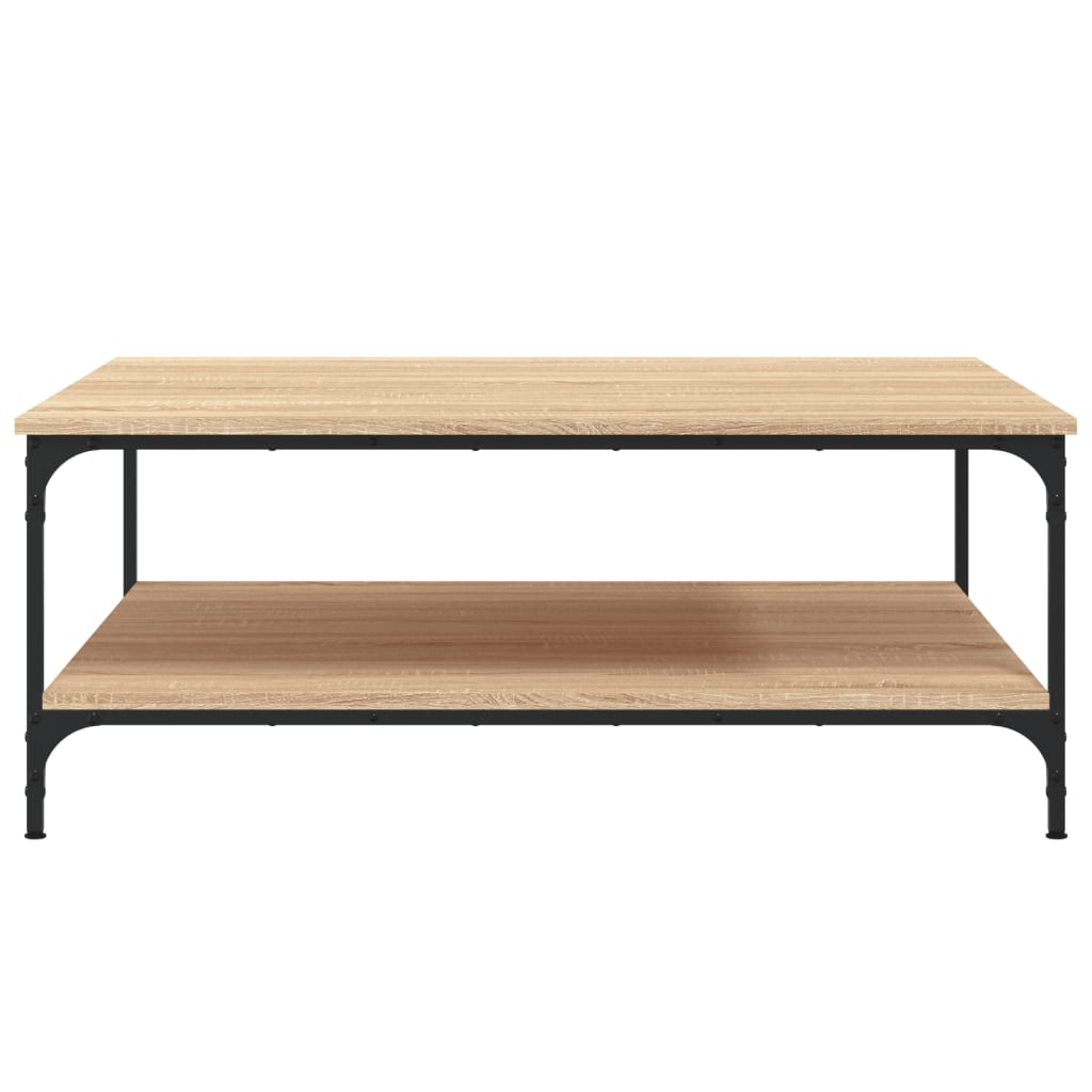 Tavolino Salotto Rovere Sonoma 100x100x40 cm Legno Multistrato
