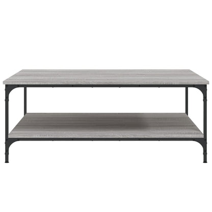 Tavolino Salotto Grigio Sonoma 100x100x40 cm Legno Multistrato