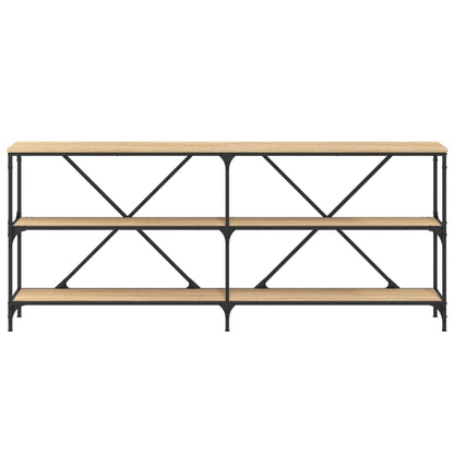Tavolo Consolle Rovere Sonoma 180x30x75 cm Multistrato e Ferro