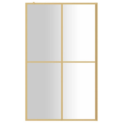 Parete per Doccia Walk-in Vetro Trasparente ESG 118x195 cm Oro