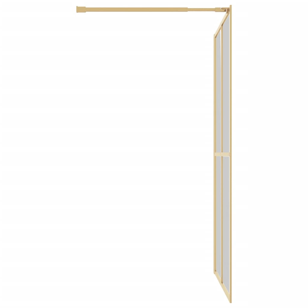Parete per Doccia Walk-in Vetro Trasparente ESG 140x195 cm Oro