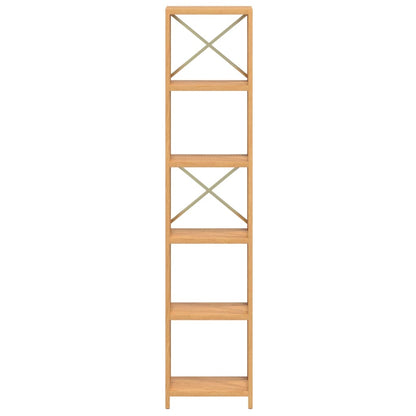 Scaffale a 6 Ripiani 40x30x181 cm in Legno Massello di Rovere