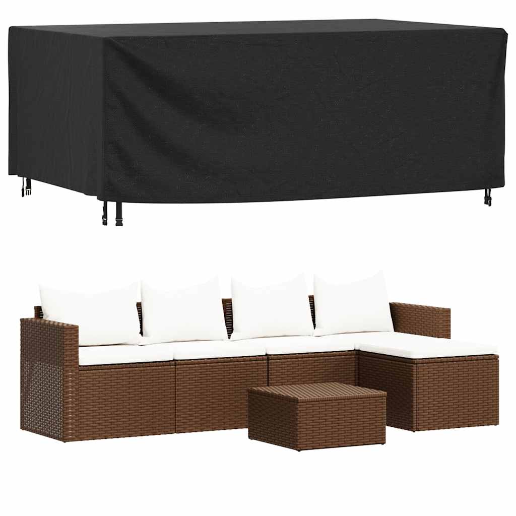 Copertura Mobili Giardino Nera 240x140x90cm Impermeabile 420D