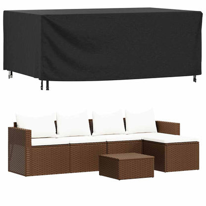 Copertura Mobili Giardino Nera 240x140x90cm Impermeabile 420D