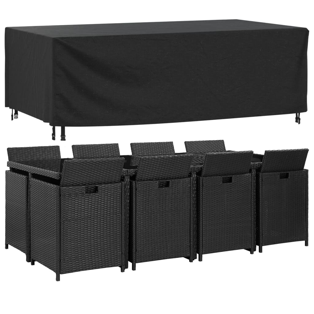 Copertura Mobili Giardino Nera 229x113x73cm Impermeabile 420D