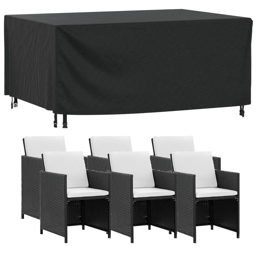 Copertura Mobili Giardino Nera 172x113x73cm Impermeabile 420D