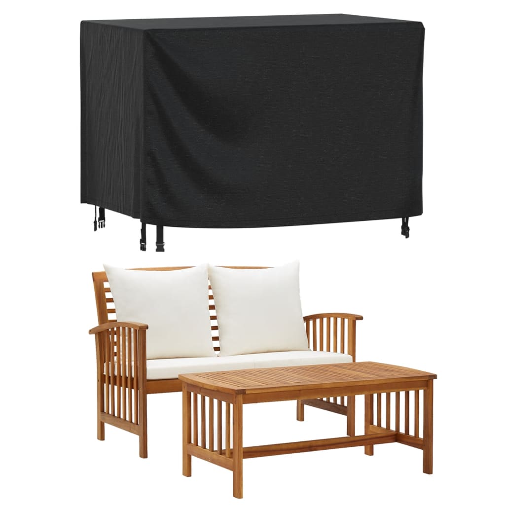 Copertura Mobili Giardino Nera 140x70x90cm Impermeabile 420D