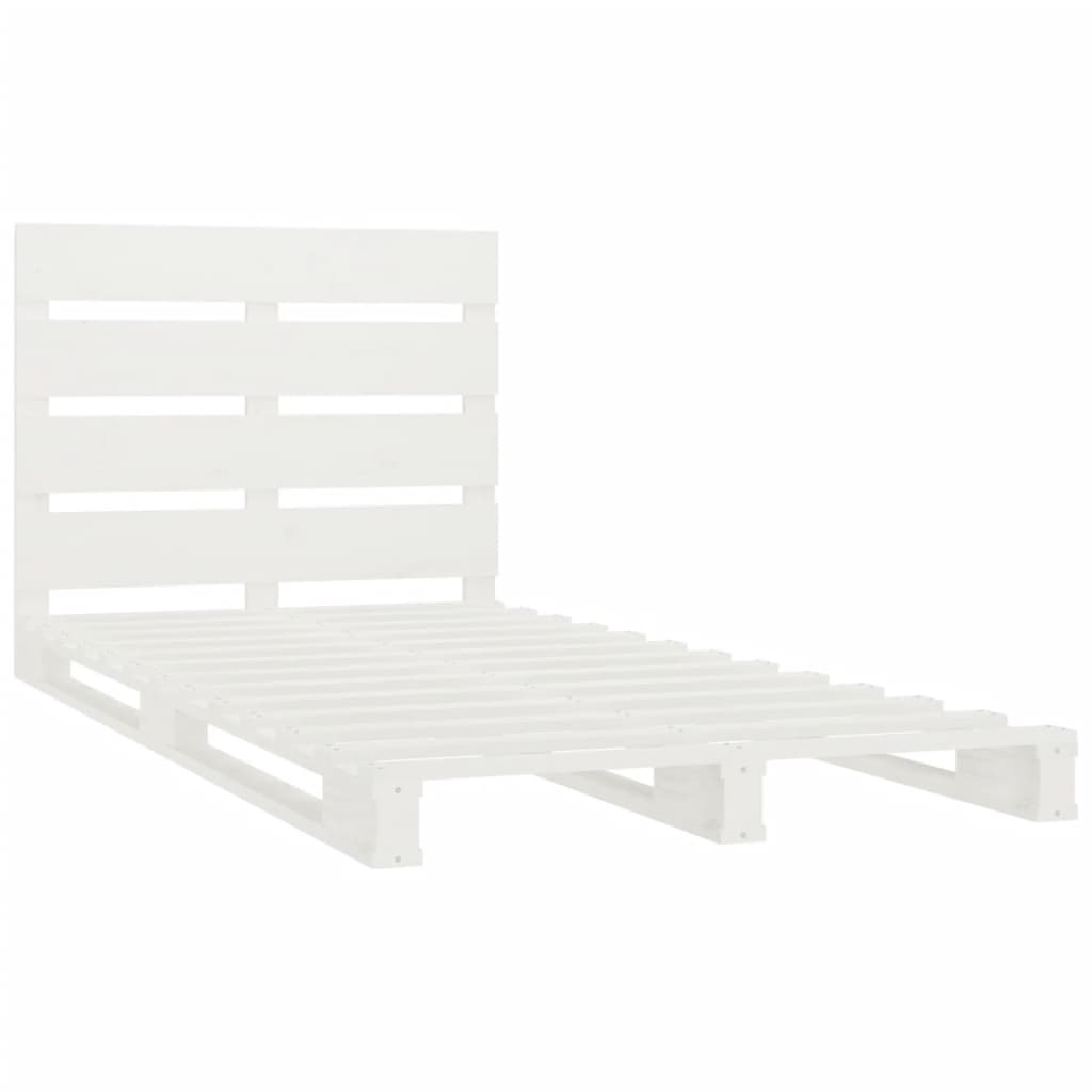 Giroletto Bianco 90x190 cm Single in Legno Massello di Pino