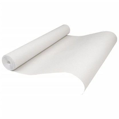 Carta da Parati 3D Bianco Solido 10x0,53m Non Tessuto