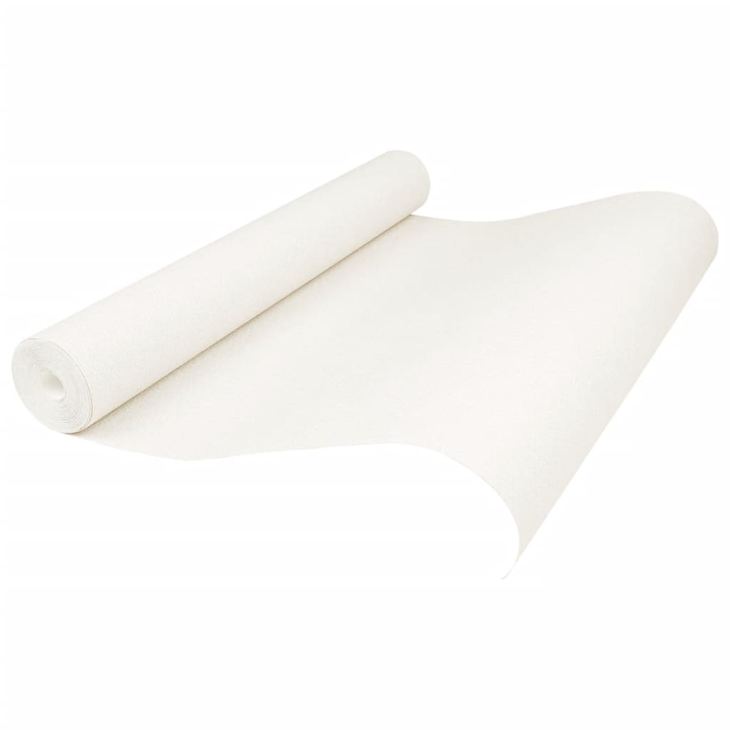 Carta da Parati 3D Crema Solido 10x0,53 m Non Tessuto