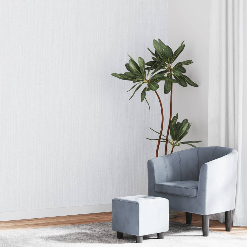 Carta da Parati 3D Grigio Solido 10x0,53 m Non Tessuto