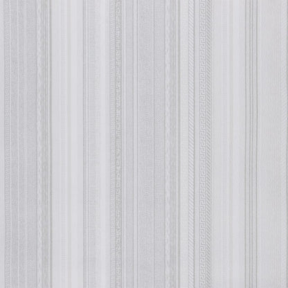 Carta da Parati 3D a Strisce Grigio 10x0,53 m Non Tessuto