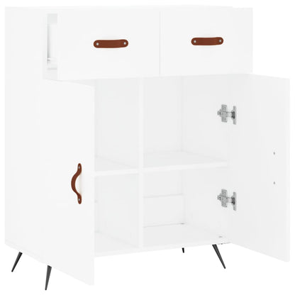 Credenza Bianca 69,5x34x90 cm in Legno Multistrato