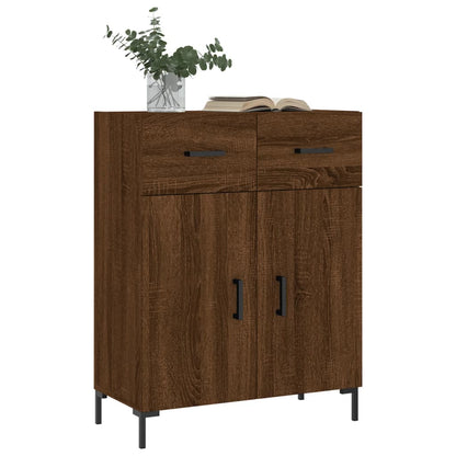 Credenza Rovere Marrone 69,5x34x90 cm in Legno Multistrato