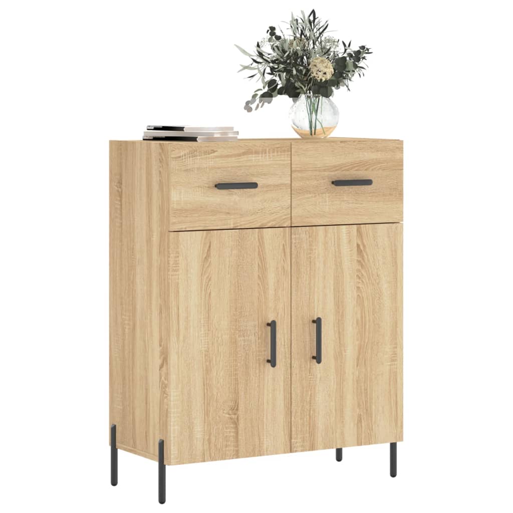 Credenza Rovere Sonoma 69,5x34x90 cm in Legno Multistrato