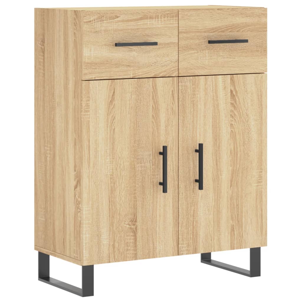 Credenza Rovere Sonoma 69,5x34x90 cm in Legno Multistrato