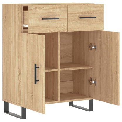 Credenza Rovere Sonoma 69,5x34x90 cm in Legno Multistrato