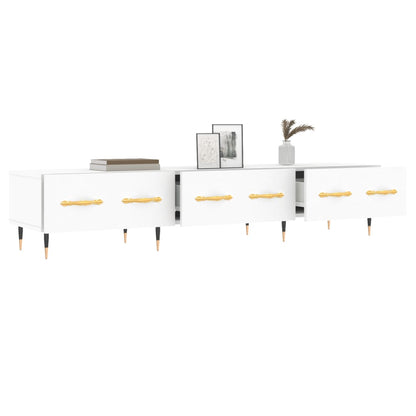 Mobile Porta TV Bianco 150x36x30 cm in Legno Multistrato