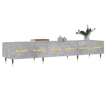 Mobile Porta TV Grigio Cemento 150x36x30 cm Legno Multistrato