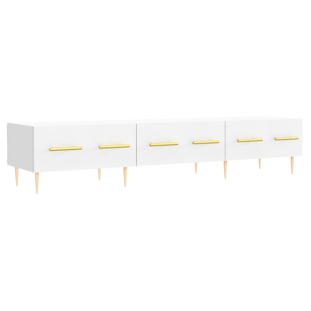 Mobile Porta TV Bianco 150x36x30 cm in Legno Multistrato