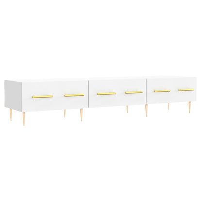 Mobile Porta TV Bianco 150x36x30 cm in Legno Multistrato