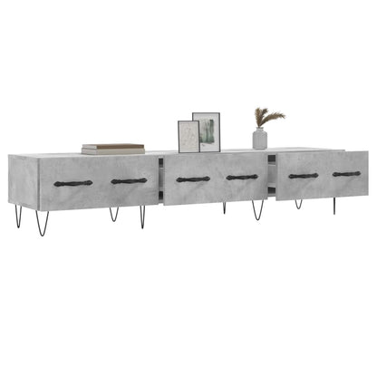 Mobile Porta TV Grigio Cemento 150x36x30 cm Legno Multistrato