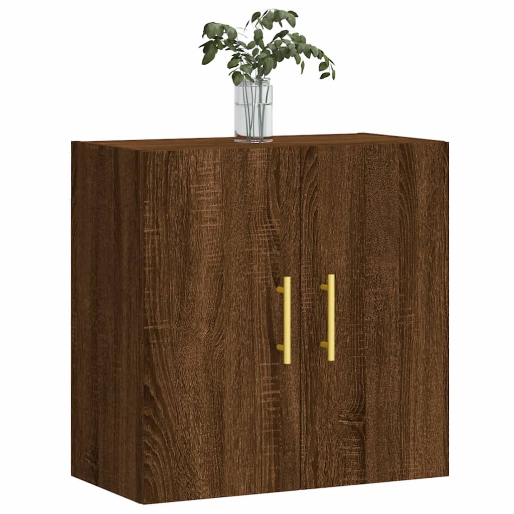 Armadietto a Muro Rovere Marrone 60x31x60 cm Legno Multistrato