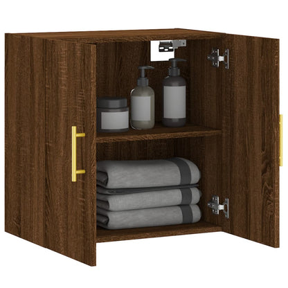 Armadietto a Muro Rovere Marrone 60x31x60 cm Legno Multistrato