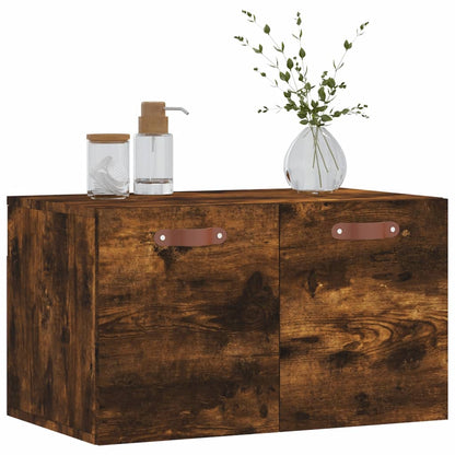 Mobile a Parete Rovere Fumo 60x36,5x35 cm in Legno Multistrato