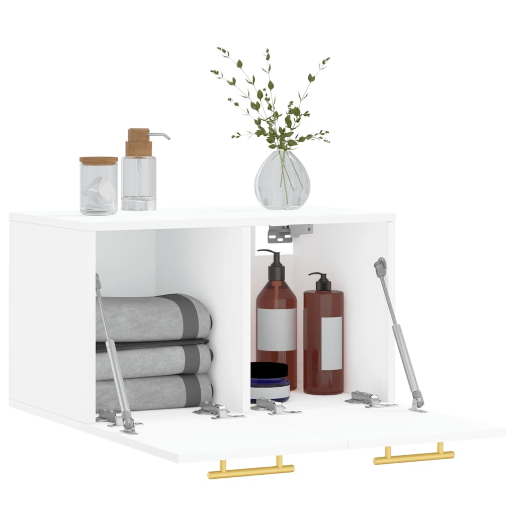 Mobile a Parete Bianco 60x36,5x35 cm in Legno Multistrato