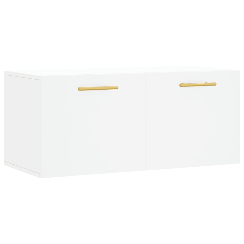 Mobile a Parete Bianco 80x36,5x35 cm in Legno Multistrato