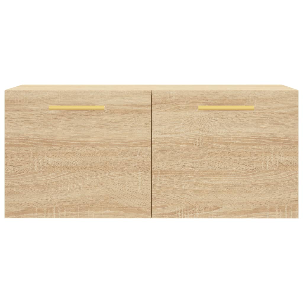 Mobile a Parete Rovere Sonoma 80x36,5x35 cm Legno Multistrato