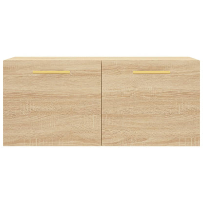 Mobile a Parete Rovere Sonoma 80x36,5x35 cm Legno Multistrato