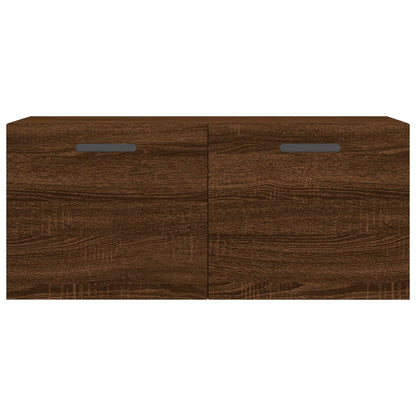 Mobile a Parete Rovere Marrone 80x36,5x35 cm Legno Multistrato