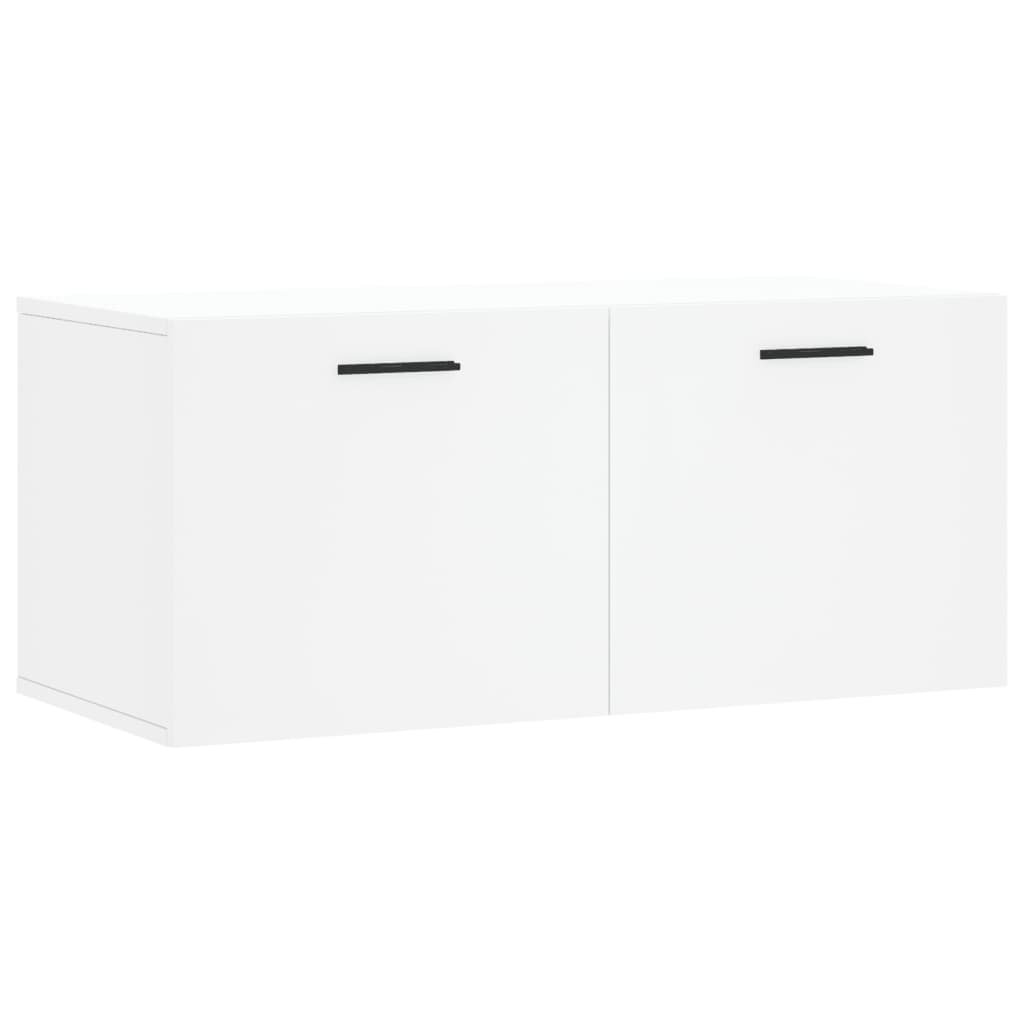 Mobile a Parete Bianco 80x36,5x35 cm in Legno Multistrato