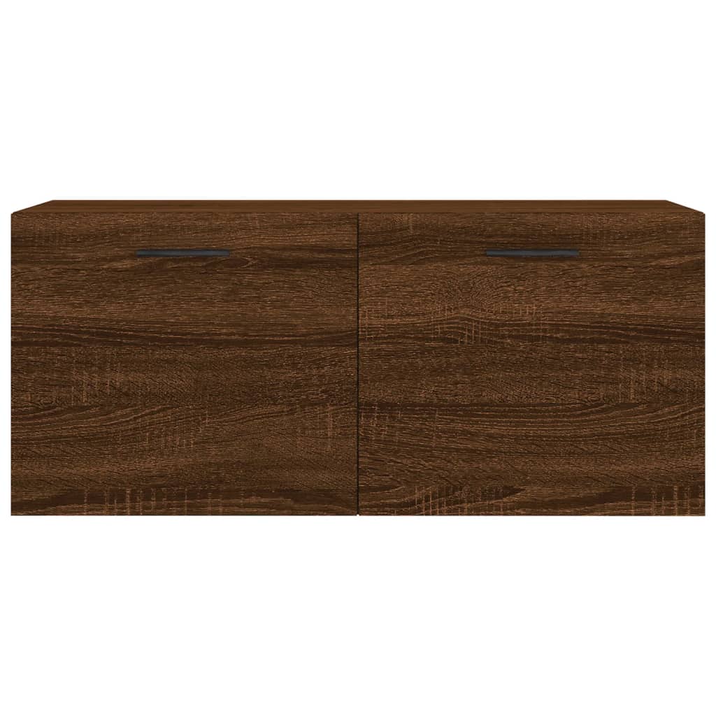 Mobile a Parete Rovere Marrone 80x36,5x35 cm Legno Multistrato