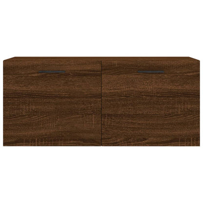 Mobile a Parete Rovere Marrone 80x36,5x35 cm Legno Multistrato