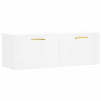 Mobile a Parete Bianco 100x36,5x35 cm in Legno Multistrato