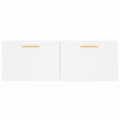 Mobile a Parete Bianco 100x36,5x35 cm in Legno Multistrato