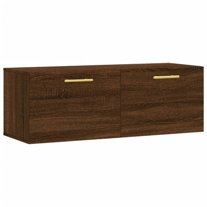 Mobile a Parete Rovere Marrone 100x36,5x35 cm Legno Multistrato