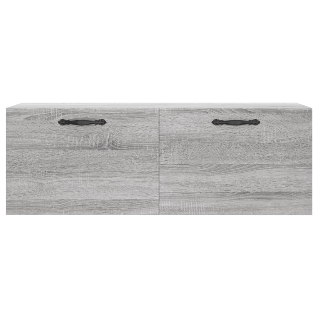 Mobile a Parete Grigio Sonoma 100x36,5x35 cm Legno Multistrato
