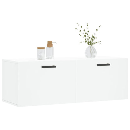 Mobile a Parete Bianco 100x36,5x35 cm in Legno Multistrato